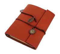 Retro Style Scrapbook Album Brown Pu DIY Cover Strong Binding