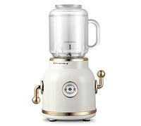 Retro Style Stainless Steel Blender with 1L Glass Pot - JYSWDZ Smoothie Blender for Smoothies and Milkshakes - Multifunctional Joystick Control, 6-Blade 3D Technology