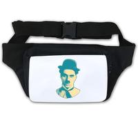 Retro Styled Actor Blue Pop Art Photo Waist Bag Fanny Pack White