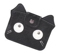 Retro Styles Feline Themed Lightweight Slimming Wallet Organizers for Cards and Bills Cats Pattern PU Leather Card Case