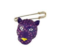 Retro Styles Leopard Pin with Enameled Craftsmanship Unique Animal Lapel Badge Accessory for Trendy Attire Unisex Gift Fashion Lovers