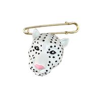 Retro Styles Leopard Pin with Enameled Craftsmanship Unique Animal Lapel Badge Accessory for Trendy Attire Unisex Fashion Lovers