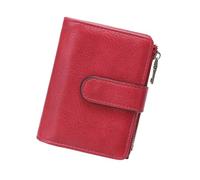 Retro Styles Short Wallet Blocking Card Holder Practical PU Snaps Button Compact Carry Daily Essential Fashionable Compact Purse for Commuting