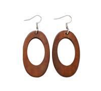 Retro Styles Wood Earrings Lightweight And Stylish Ideal For Autumn And Winter Outfits Adds A Unique Touch To Any Look
