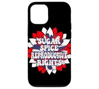 Retro Sugar Spice Reproductive Rights Flower Graphic Case for iPhone 12/12 Pro