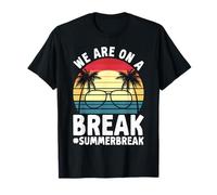 Retro Summer Break Sunglasses Palm Tree Beach Time Season T-Shirt