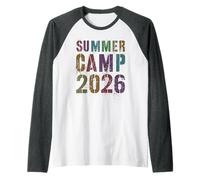 Retro Summer Camp 2026 Staff Vibes Host Besties My Adventure Raglan Baseball Tee