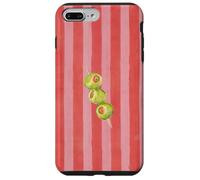 Retro Summer Gourmet Olive Martini Pink Red Stripes Case for iPhone 7 Plus/8 Plus