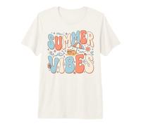 Retro Summer Vibes Cat Sunglasses Beach Holiday Premium T-Shirt