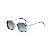 Retro Sunglasses For Men, Metal Temples, Simple Double Bridge Outdoor Punk Uv400(C6)