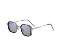 Retro Sunglasses For Men, Metal Temples, Simple Double Bridge Outdoor Punk Uv400(C7)