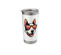 Retro Sunglasses Miniature Bull Terrier Mini Bull Stainless Steel Insulated Tumbler