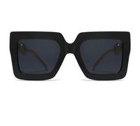 Retro Sunglasses - UV400 Protective Glasses Vintage Lightweight Frame | Classic Fashion Sunglasses for Driving Travel Outdoor Events Beachwear Festivals Daily Sun Glasses, Black Frame Gray Pieces