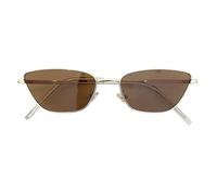 Retro Sunglasses - Women Metal Frame Square UV400 Protection Anti-Reflective Polarized Lenses Non-Slip Classic Sunglasses Driving Gift for Mom Friends, Gold Frame Tea Slices, Siehe