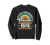 Retro Sunset 48 Years Of Awesome Born 1978-48th Birthday Sweatshirt