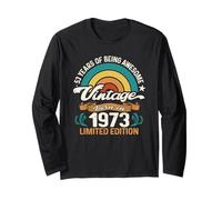 Retro Sunset 53 Years of Awesome Born 1973-53rd Birthday Long Sleeve T-Shirt