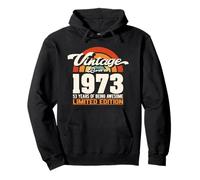 Retro Sunset 53 Years Of Awesome Born 1973-53rd Birthday Pullover Hoodie