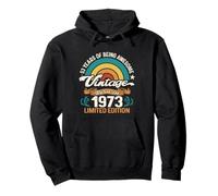 Retro Sunset 53 Years Of Awesome Born 1973-53rd Birthday Pullover Hoodie