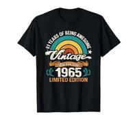 Retro Sunset 61 Years of Awesome Born 1965-61st Birthday T-Shirt