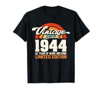 Retro Sunset 82 Years of Awesome Born 1944-82nd Birthday T-Shirt