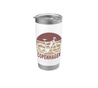 Retro Sunset Bike Copenhagen Stainless Steel Insulated Tumbler