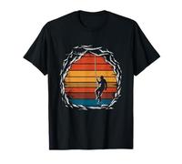 Retro Sunset Cave Explorer Caver Caving Men Women T-Shirt