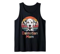 Retro Sunset Dalmatian Mom Dalmatians Dal Dally Dog Tank Top