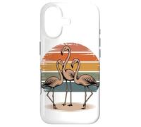 Retro Sunset Flamingo Silhouette Flamingos Case for iPhone 17
