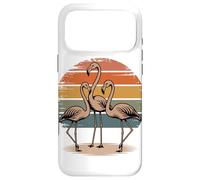 Retro Sunset Flamingo Silhouette Flamingos Case for iPhone 17 Pro Max