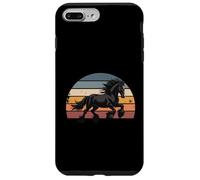 Retro Sunset Galloping Gypsy Cob Draft Horse Gypsy Vanner Case for iPhone 7 Plus/8 Plus