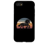 Retro Sunset Galloping Gypsy Cob Draft Horse Gypsy Vanner Case for iPhone SE (2020) / 7 / 8