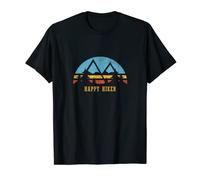 Retro Sunset Hiking Shirt Go Happy Hiker Gift T-Shirt