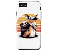 Retro Sunset Kangaroo Honey Badger Kangaroos Case for iPhone SE (2020) / 7 / 8