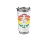 Retro Sunset Leprechaun St Patricks Day Irish Celebration Stainless Steel Insulated Tumbler