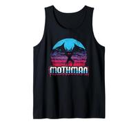 Retro Sunset Mothman Vaporwave Synthwave Graffiti Mothman Tank Top