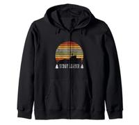 Retro Sunset Scout Leader Zip Hoodie
