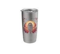 Retro Sunset Silhouette Lazy Sloth Sloths Stainless Steel Insulated Tumbler