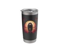 Retro Sunset Silhouette Lazy Sloth Sloths Stainless Steel Insulated Tumbler