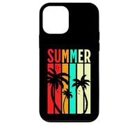 Retro Sunset Summer Palms Colorful Beach Holiday Vibes Case for iPhone 12 mini
