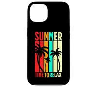 Retro Sunset Summer Palms Colorful Beach Holiday Vibes Case for iPhone 13