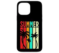 Retro Sunset Summer Palms Colorful Beach Holiday Vibes Case for iPhone 13 Pro Max