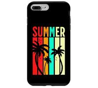 Retro Sunset Summer Palms Colorful Beach Holiday Vibes Case for iPhone 7 Plus/8 Plus