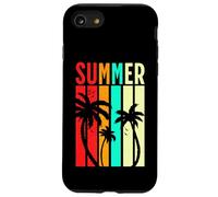 Retro Sunset Summer Palms Colorful Beach Holiday Vibes Case for iPhone SE (2020) / 7/8