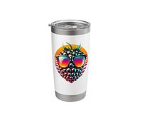 Retro Sunset Sunglasses BlackBerry Fruit Berry Blackberries Stainless Steel Insulated Tumbler