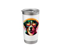 Retro Sunset Sunglasses Entlebucher Mountain Dog Stainless Steel Insulated Tumbler