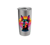 Retro Sunset Sunglasses Manchester Terrier Terriers Stainless Steel Insulated Tumbler