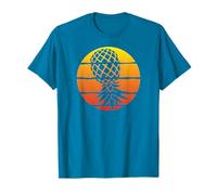Retro Sunset Upside Down Pineapple Swinger mens womens T-Shirt