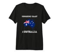 Retro Sunshine Coast Australia Distressed Australia Flag Premium T-Shirt