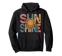 Retro Sunshine Hello Summer Vacation Sunshine Beach Vacation Pullover Hoodie