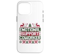 Retro Support Coworker Ugly Christmas Saying Quote Case for iPhone 16 Pro Max